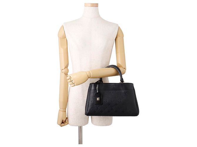 Borsa Louis Vuitton Monogram Empreinte Avenue PM Nero - vista 4