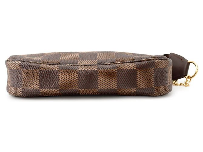 Louis Vuitton Damier Ebene Mini Pochette Accessoires Rosso - vista 3