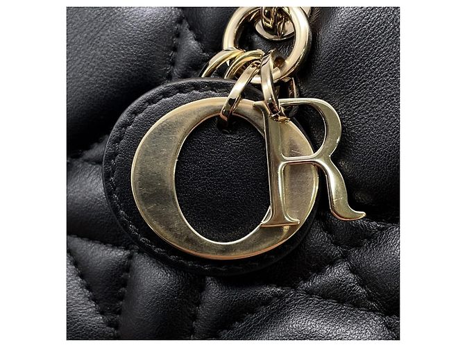Borsa in pelle nera Christian Dior Nero - vista 15