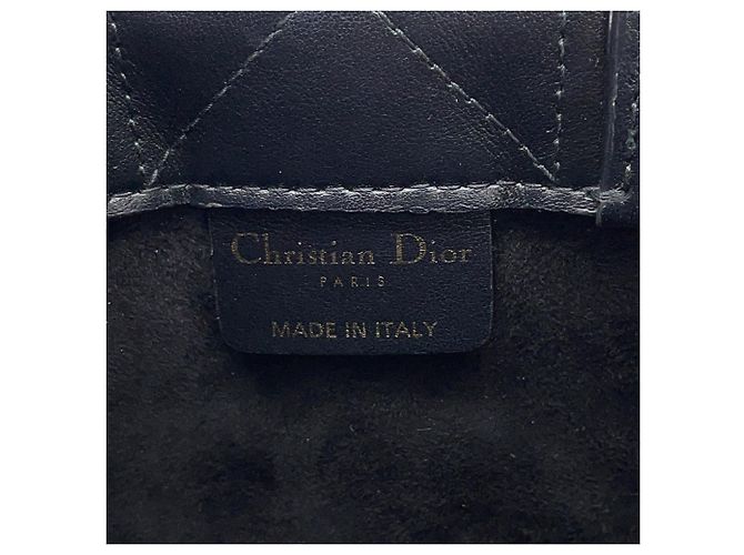 Borsa in pelle nera Christian Dior Nero - vista 16