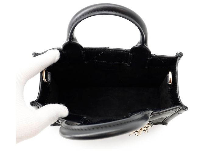 Borsa in pelle nera Christian Dior Nero - vista 6