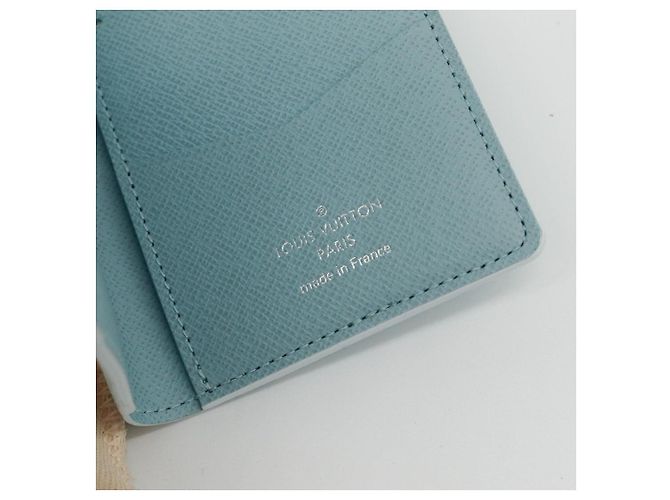 Louis Vuitton x Yayoi Kusama Tarjetero Monogram Blanco Azul claro Monograma - vista 2