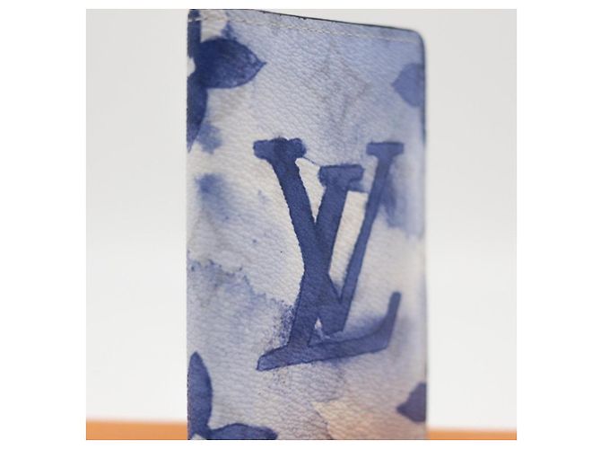 Louis Vuitton Monogram Watercolor Kartenetui Weiß Blau Monogramm - Ansicht 3