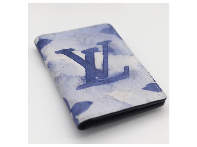 Louis Vuitton Monogram Watercolor Kartenetui Weiß Blau Monogramm - Ansicht 4