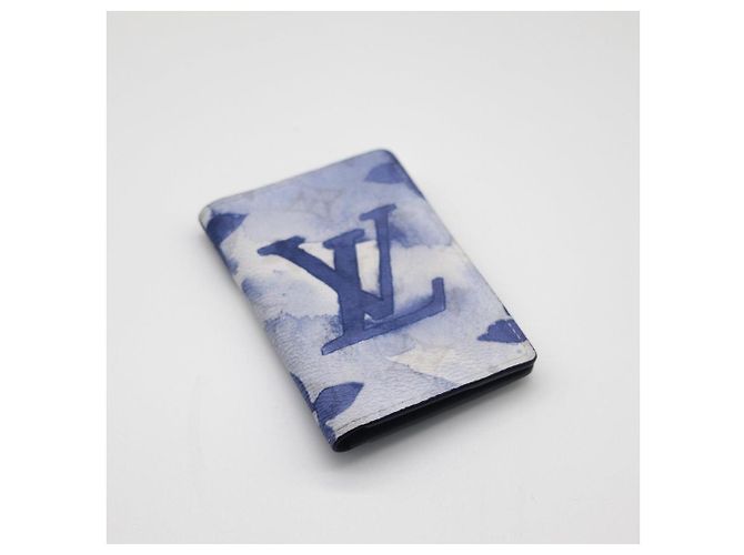 Louis Vuitton Monogram Watercolor Kartenetui Weiß Blau Monogramm - Ansicht 5
