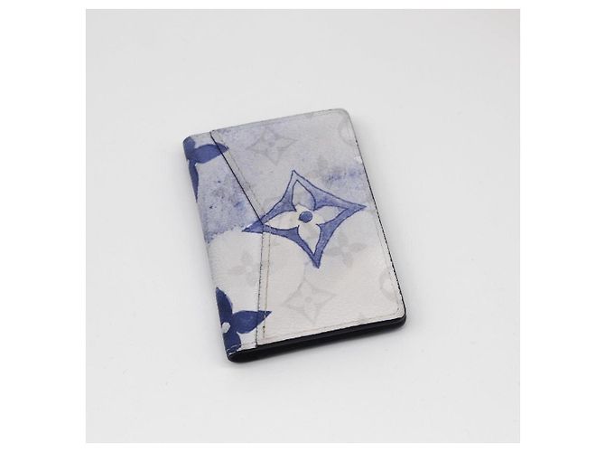 Louis Vuitton Monogram Watercolor Kartenetui Weiß Blau Monogramm - Ansicht 9
