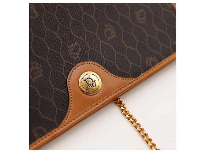 Christian Dior Monogram Schultertasche Braun - Ansicht 7