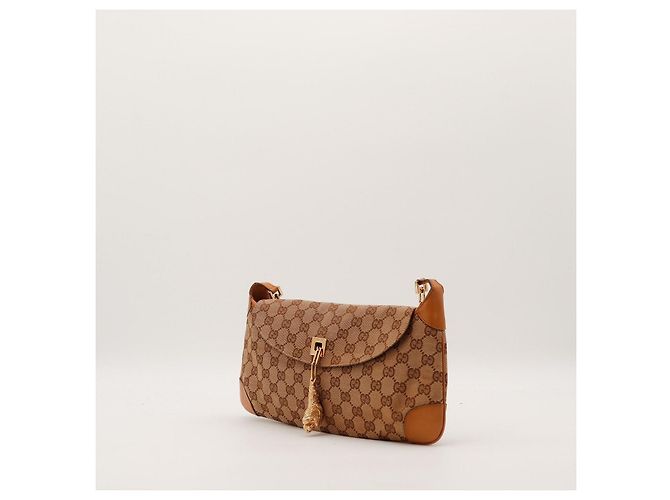 Borsa a tracolla in tela Monogram Gucci Marrone Monogramma - vista 2