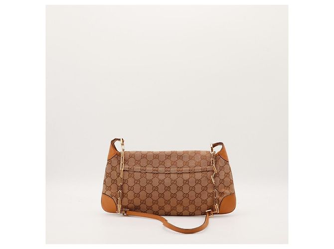 Borsa a tracolla in tela Monogram Gucci Marrone Monogramma - vista 3