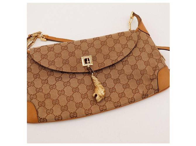 Borsa a tracolla in tela Monogram Gucci Marrone Monogramma - vista 6