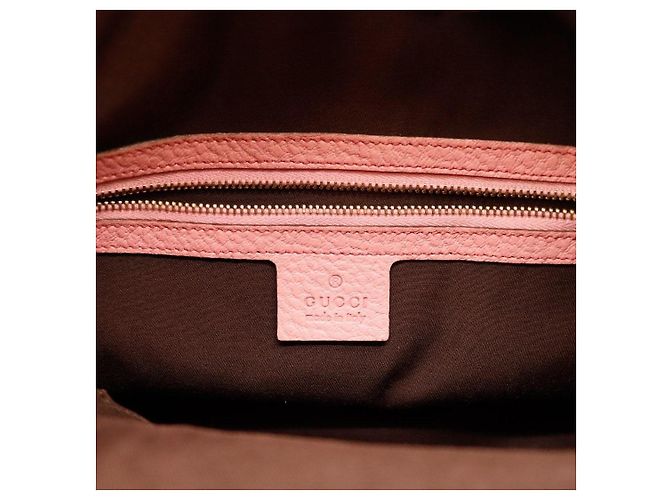 Gucci Bamboo Classic Borsa Hobo in pelle rosa - vista 7