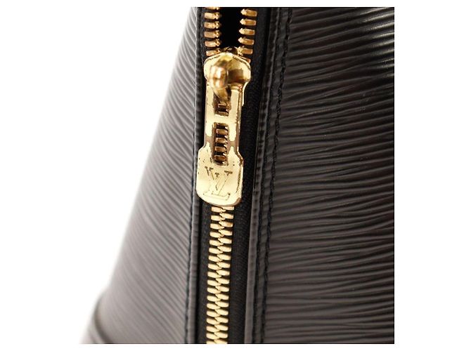 Borsa Louis Vuitton Alma BB Epi Leather Nero - vista 12