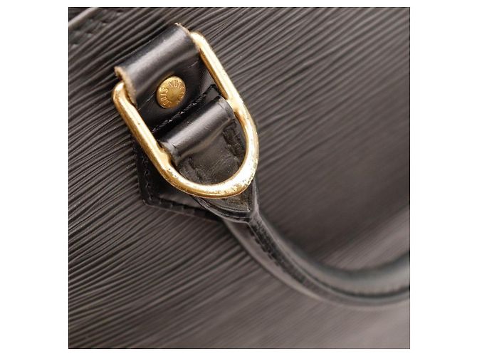 Borsa Louis Vuitton Alma BB Epi Leather Nero - vista 9
