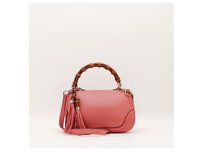 Borsa piccola a manico Gucci Bamboo Shopper Rosa - vista 3