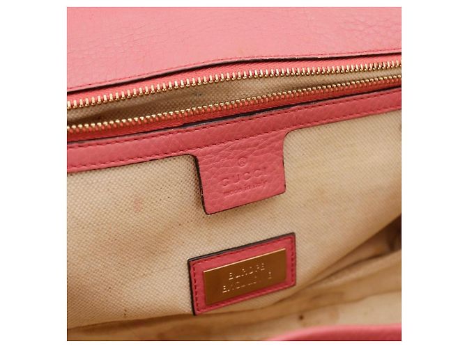 Borsa piccola a manico Gucci Bamboo Shopper Rosa - vista 9