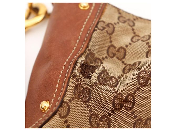 Bamboo Borsa Gucci GG Supreme manico bambù Marrone Monogramma - vista 10