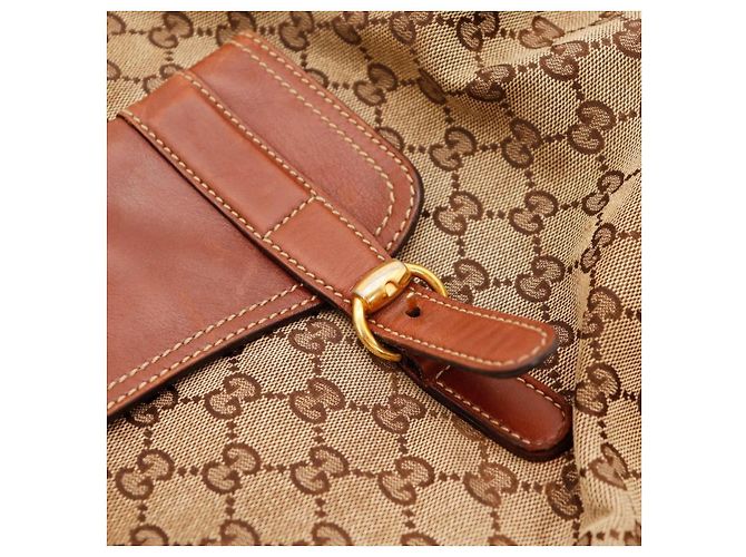 Bamboo Borsa Gucci GG Supreme manico bambù Marrone Monogramma - vista 8