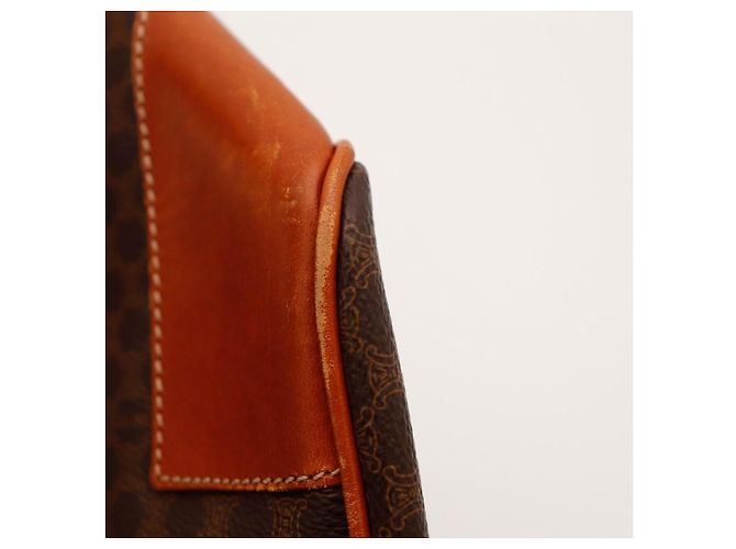 Céline Borsa Duffle Vintage Macadam Marrone - vista 10