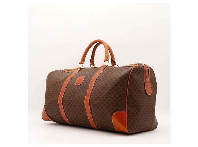Céline Borsa Duffle Vintage Macadam Marrone - vista 2