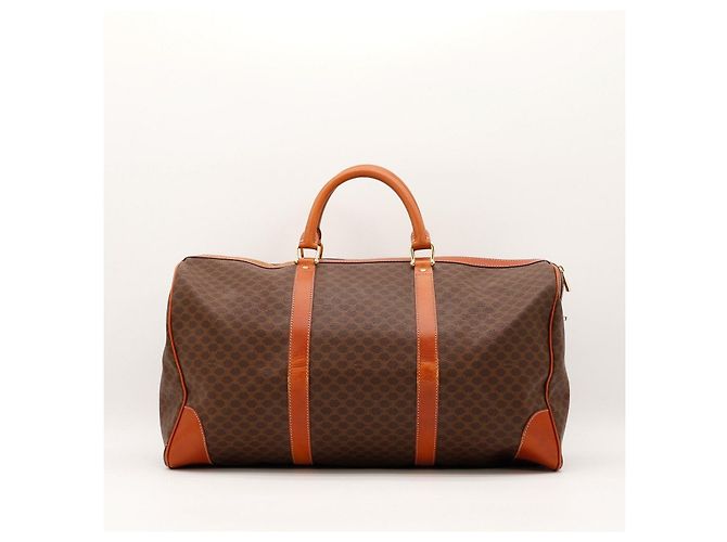 Céline Borsa Duffle Vintage Macadam Marrone - vista 3