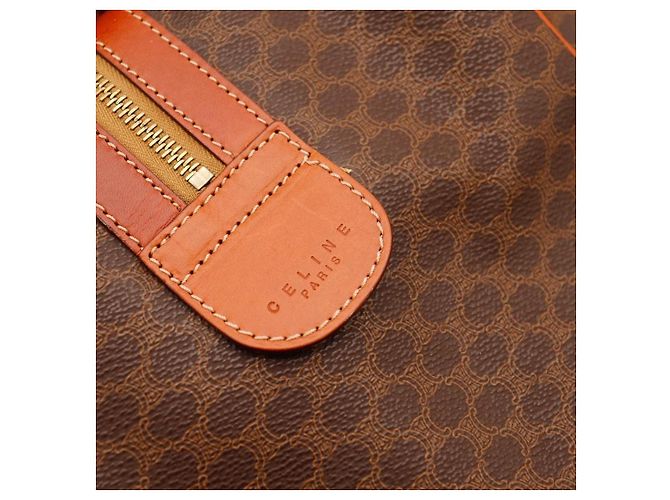 Céline Borsa Duffle Vintage Macadam Marrone - vista 6
