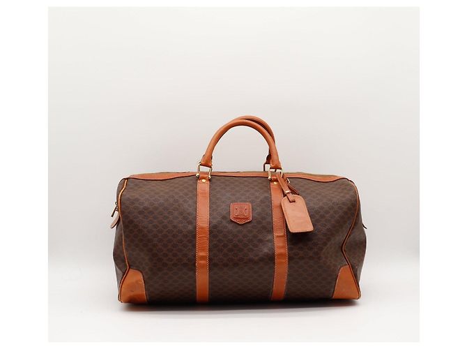 Céline Celine Borsa da Viaggio Boston Macadam Marrone - vista 2