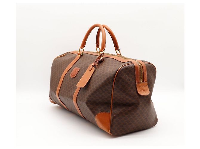 Céline Celine Borsa da Viaggio Boston Macadam Marrone - vista 3