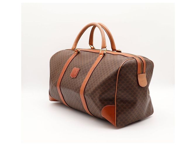 Borsa Boston Céline Macadam in tela rivestita Marrone - vista 2