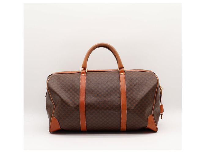 Borsa Boston Céline Macadam in tela rivestita Marrone - vista 3