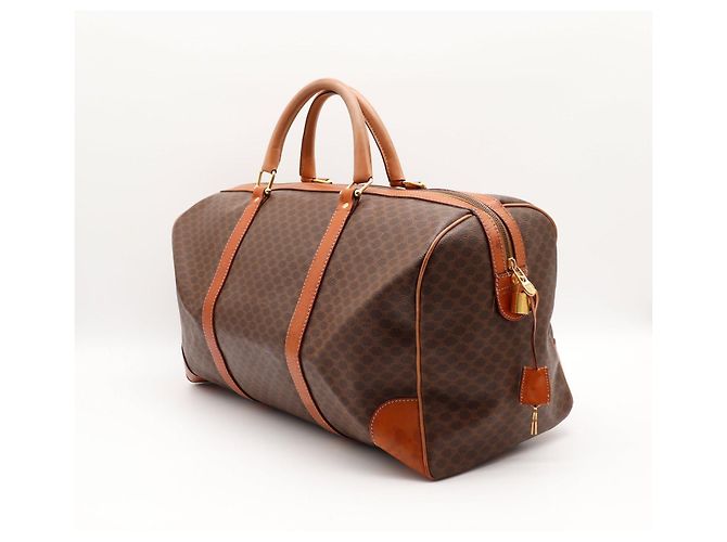 Borsa Boston Céline Macadam in tela rivestita Marrone - vista 4