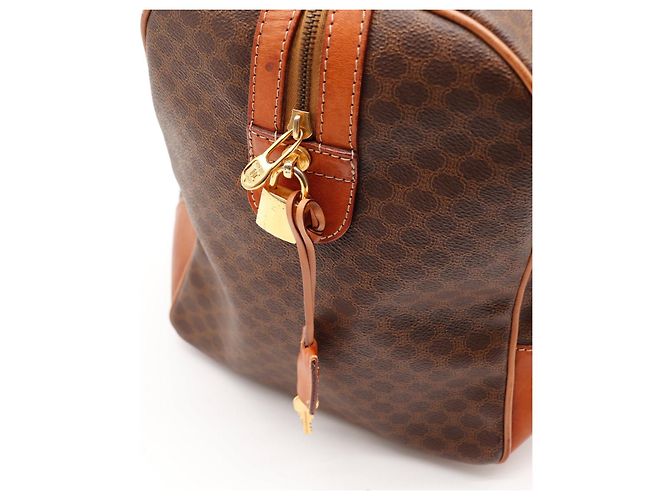 Borsa Boston Céline Macadam in tela rivestita Marrone - vista 8
