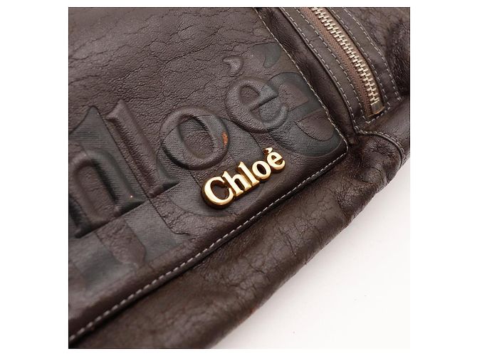Chloé Borsa Tote Paddington in Pelle Marrone - vista 7