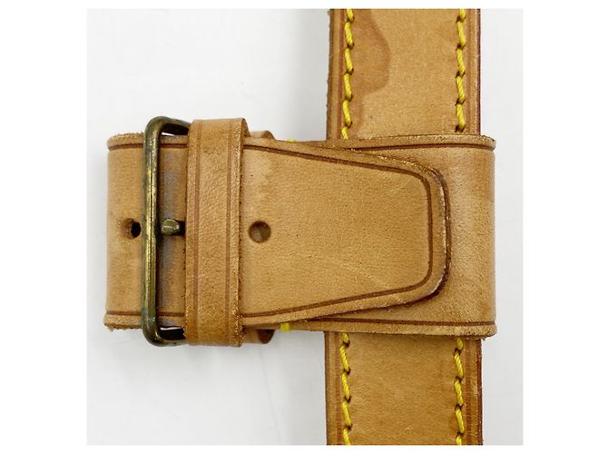 Alça de ombro ajustável em couro Louis Vuitton Marrom - vista 2