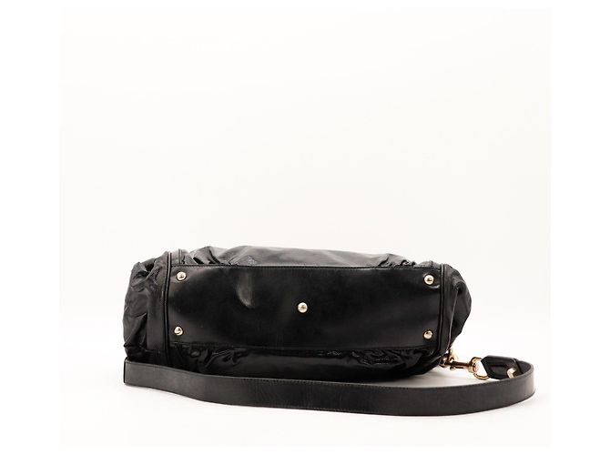 Gucci Borsa Bamboo in pelle nera Nero - vista 5