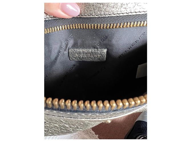 Burberry Metallic Leder Clutch Metallisch - Ansicht 3