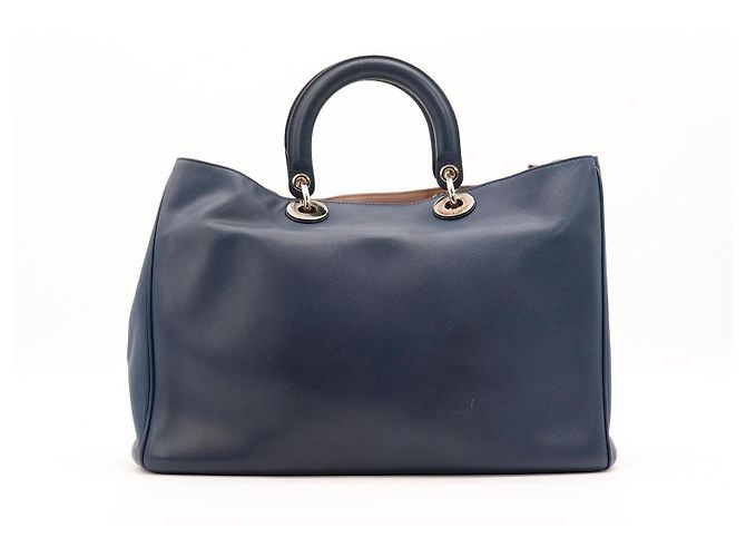 Borsa Christian Dior in pelle blu navy Blu scuro - vista 3