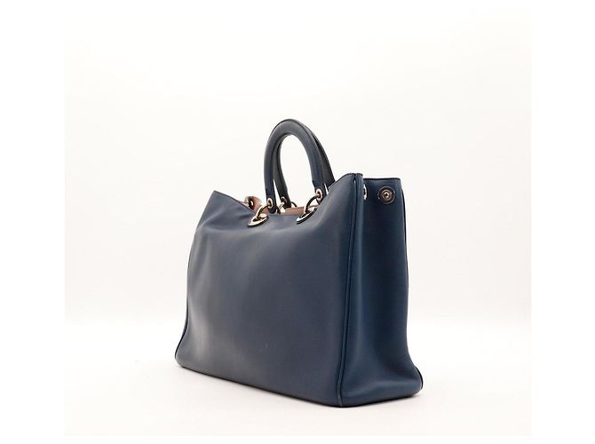 Borsa Christian Dior in pelle blu navy Blu scuro - vista 4