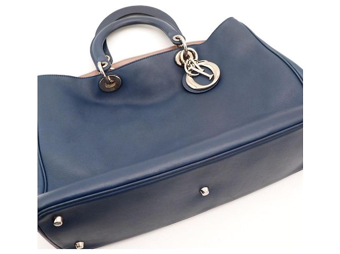 Borsa Christian Dior in pelle blu navy Blu scuro - vista 6