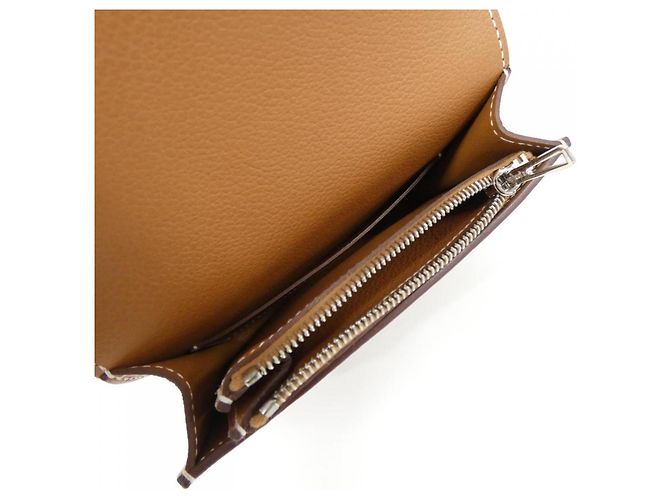 Hermès Monedero Hermes Luli Slim 082053CK Castaño - vista 5