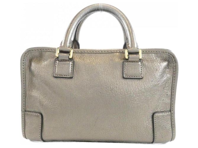 Borsa a mano Loewe Amazona in pelle marrone - vista 2