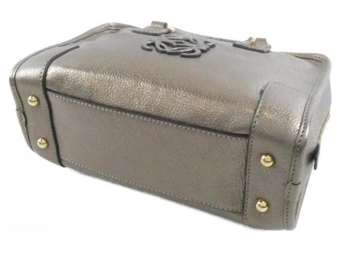 Borsa a mano Loewe Amazona in pelle marrone - vista 3