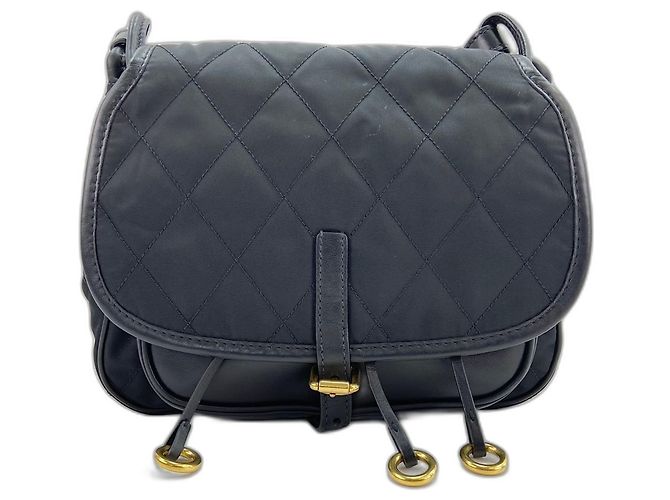 Bolsa de ombro Prada Corsaire em couro acolchoado Preto - vista 2