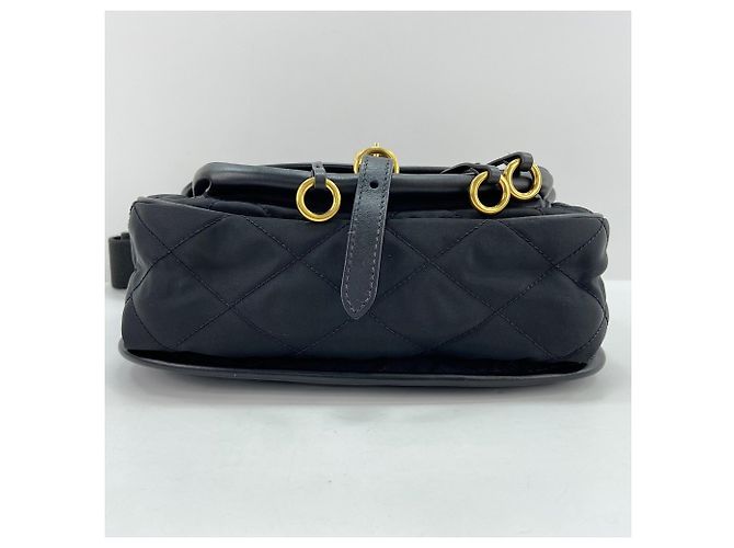 Bolsa de ombro Prada Corsaire em couro acolchoado Preto - vista 4