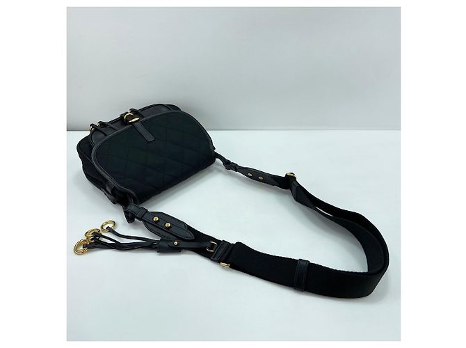 Bolsa de ombro Prada Corsaire em couro acolchoado Preto - vista 7