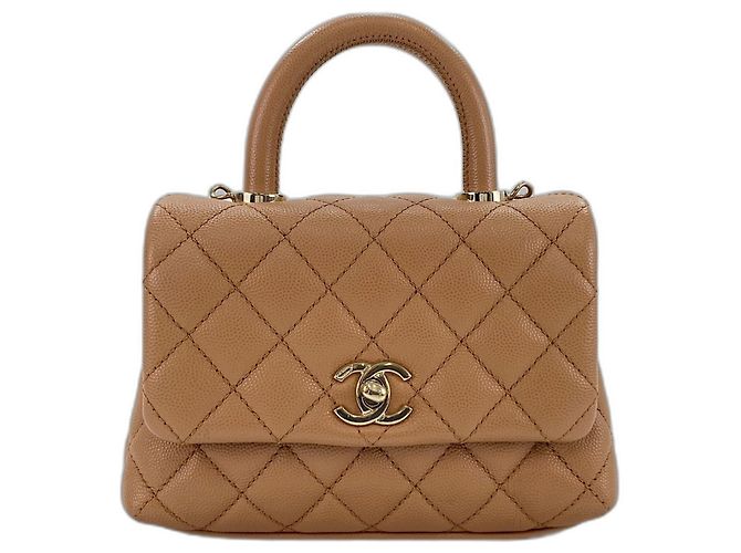 Borsa Chanel Matelassé marrone - vista 2
