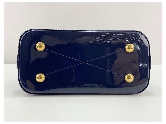 Borsa Louis Vuitton Alma Blu navy - vista 6