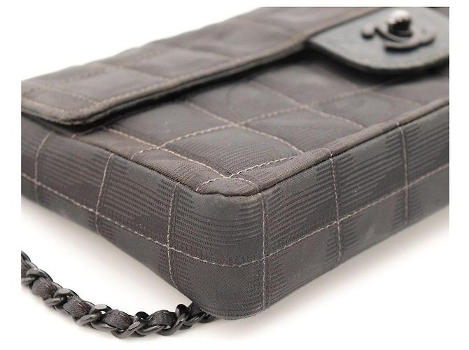Chanel Bolso de Solapa Chocolate Bar Negro - vista 10