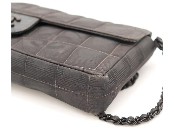 Chanel Bolso de Solapa Chocolate Bar Negro - vista 11
