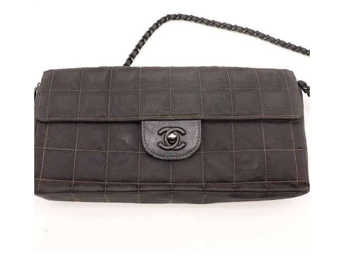 Chanel Bolso de Solapa Chocolate Bar Negro - vista 6