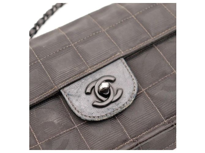 Chanel Bolso de Solapa Chocolate Bar Negro - vista 7